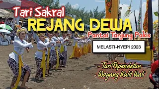 TARIAN SAKRAL REJANG DEWA .. LUAR BIASA ‼️💥🌟 SAAT PROSESI MELASTI DI PANTAI TANJUNG PAKIS