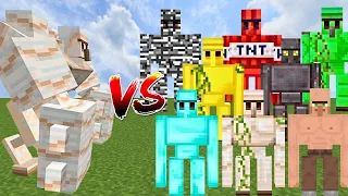 NEW MUTANT IRON GOLEM vs ALL GOLEMS | Minecraft Mob Battle