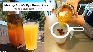 Making Boris's Rye Bread Kvass. It's the Most Delicious Fermented Drink! (full process demo)