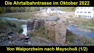 Ahrtalbahn im Oktober 2022 (1/2) Von Walporzheim nach Mayschoß (Fotos)