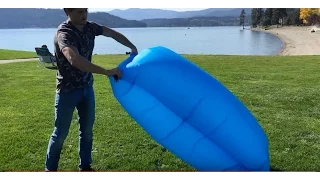 How to inflate laybag, lazy bag, air sofa, air lounge, inflatable lounger!