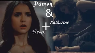 Damon and Katherine + Elena pacify her