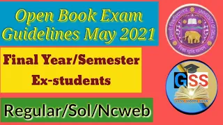 DU SOL OBE Guidelines Released ll May Exam 2021 ll Regular/SOL/NCWEB ll Confirm Date Sheet GSS..