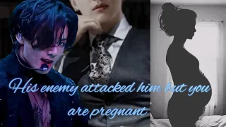 His enemy attacked him but you are pregnant. || JK mafia || Father's Day special|| Jungkook ff||