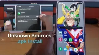 Galaxy S10 Unknown Sources Updated Location and how to install .apk files