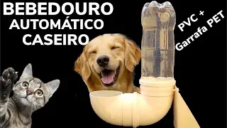 BEBEDOURO AUTOMATICO CASEIRO DE TUBO PVC - CACHORRO, COMO FAZER BEBEDERO CASERO PERROS E MASCOTAS