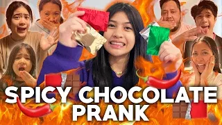 SPICY CHOCOLATE PRANK ( successful prank on my fam hahaha ) | Chelseah Hilary