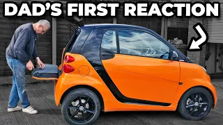 Dad's First Look At The Smart ForTwo - What Will His Reaction Be To Our Latest Project?