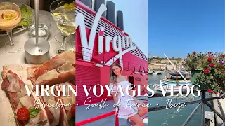 EUROPE TRAVEL VLOG | Virgin Voyages Luxury Cruise in the Mediterranean (French Daze & Ibiza Nights)