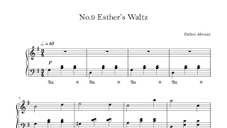 No.9 Esther's Waltz – Esther Abrami | Sheet Music + Piano Tutorial