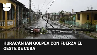 Huracán Ian toca tierra en el occidente de Cuba: los vientos alcanzaron las 125 millas por hora