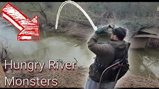 Pike Fly Fishing in Flood Waters / Pike fly fishing uk