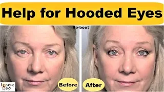 Hooded, Downturned Eyes Lifted, revamped Makeup Tips Video for Women, Mature Beauty over 50