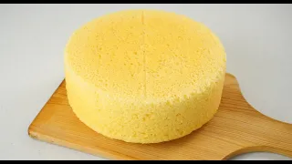 No Oven SPONGE CAKE With 3 Ingredients Soft And Fluffy