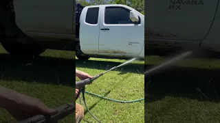 Working at the car wash, Makita 36v pressure cleaner