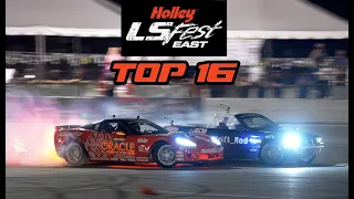 FULL RUNS - 2022 Holley LS Fest East Drift Challenge Top 16 - 4K