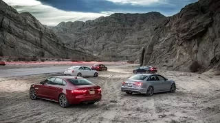 Audi A6 3 0T Competition vs  BMW 540i, Cadillac CTS V Sport, Jaguar XF S AWD, Mercedes AMG E43