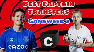 GW3 Fantasy PL Best Captains & Transfers