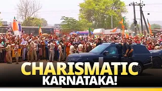 PM Modi's magical roadshow attracts a huge crowd in Karnataka