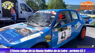 22eme rallye de la Haute Vallée de la Loire 2022 - arrivée ES2