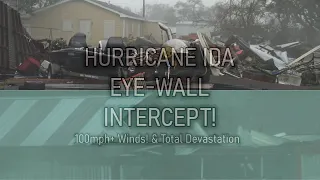 Hurricane Ida - Golden Meadows, Louisiana - Total Devastation! - EYE WALL INTERCEPT 160mph - 8/29/21