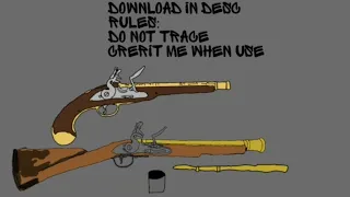 Dc2/drawing cartoons 2 Victorian era guns(Blunderbuss Musket dc2 link + flintlock dc2 link)