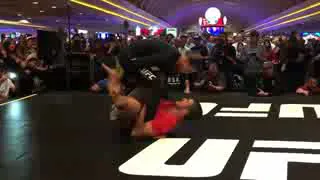 Brian Ortega SICK Flying Triangle Choke UFC 226 Open Workout