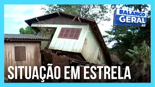 Cidade de Estrela (RS) é devastada devido às enchentes na região