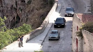 Car chases and stunts as new James Bond film is shot in Italy