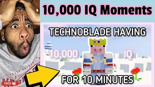 Reacting to Technoblade Playing Minecraft but having 10,000 IQ Moments! | By @pinktulip3366