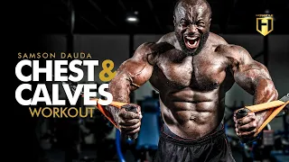 Chest & Calves Workout with Samson Dauda | 2022 Arnold Classic Prep 4 Weeks Out | HOSSTILE