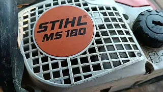 Бензопила STIHL MS 180  После 2 лет использования