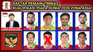 RESMI!!! Daftar 22 Pemain Timnas Indonesia di Kualifikasi piala Dunia 2026 Zona Asia
