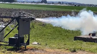 Ronald Rocket Engine Hot-Fire Test – 4/15/21 – Closeup