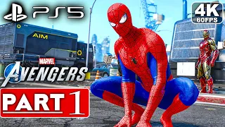 MARVEL'S AVENGERS SPIDER-MAN PS5 Gameplay Walkthrough Part 1 [4K 60FPS] - No Commentary