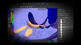 #4  Sonic exe      Psycho hedgehog from the mirror  (speedpaint)