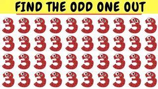 CAN YOU FIND THE ODD NUMBERS AND LETTER? #14 | HOW GOOD ARE YOUR EYES?