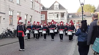 Kamper Trompetterkorps tijdens avondvierdaagse Kampen 2023