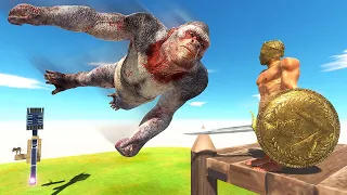 CATAPULT Launches Units Into a Tower - Animal Revolt Battle Simulator