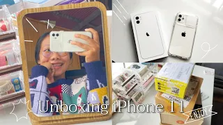 Unboxing iPhone 11 128 GB white 📦🤍Lot : 17/7/2021 |จากร้านผ่อนไปใช้ไปในไอจี ได้ของก่อนผ่อนหมด!!!