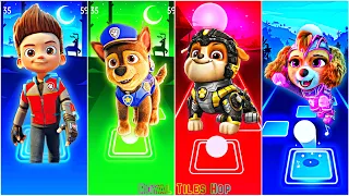 PAW Patrol Mighty Pups: Ryder 🆚 Chase 🆚 Rubble 🆚 Skye 🎶 Tiles Hop EDM Rush