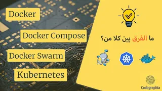 Docker - Docker Compose - Docker Swarm - Kubernetes إيه الفرق بين؟