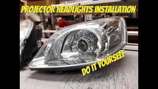 How to install projector headlights