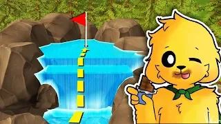 ¡HOYO IMPOSIBLE EN LA CASCADA DE AGUA TROLL! 😂🌊 MIKECRACK EN GOLF CON LOS COMPAS