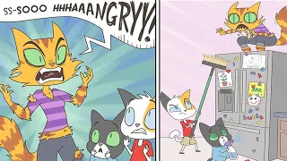 Funny Comics With Cat Family Twist #8 | Feline Comic Dub