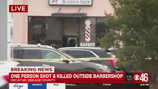 One person shot & killed outside barbershop