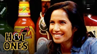 Padma Lakshmi Gracefully Destroys Spicy Wings | Hot Ones