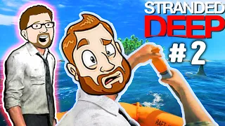 STRANDED DEEP CO-OP - Shark Attack! (#2) | CHAD & RUSS