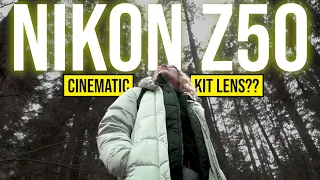 Can you film CINEMATIC videos with a Nikon Z50 Kit Lens?