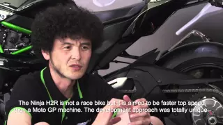 Kawasaki test rider Yamashita-San talks about the Ninja H2 and Ninja H2R